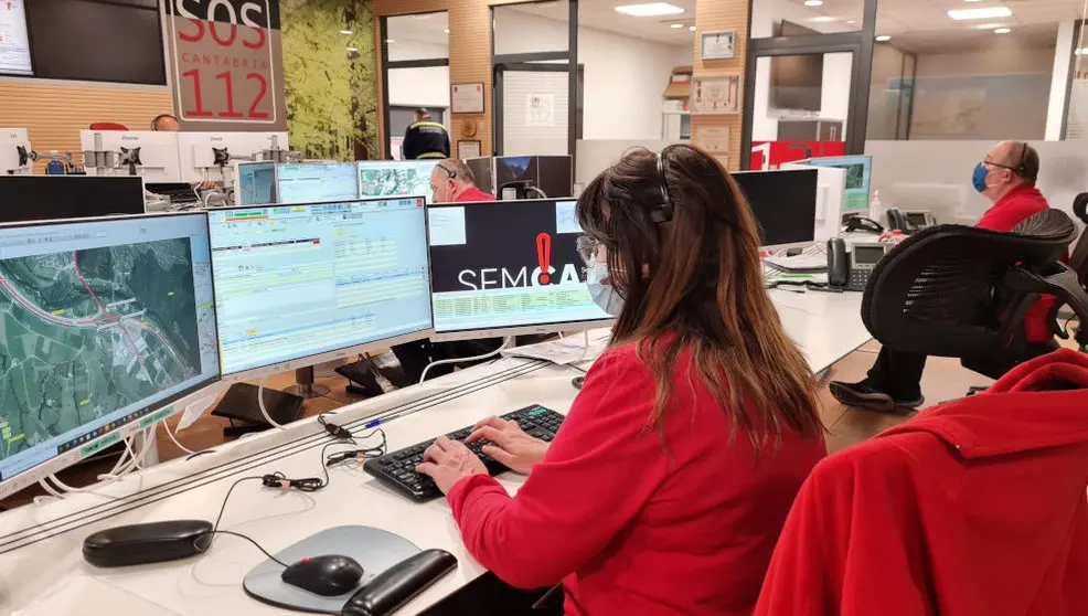 Sala de Atención a Emergencias del 112 Cantabria