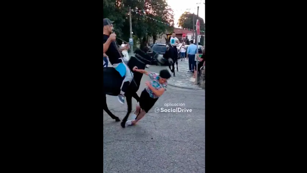 Mujer golpeada en una carrera de Burros | Vídeo- SocialDrive