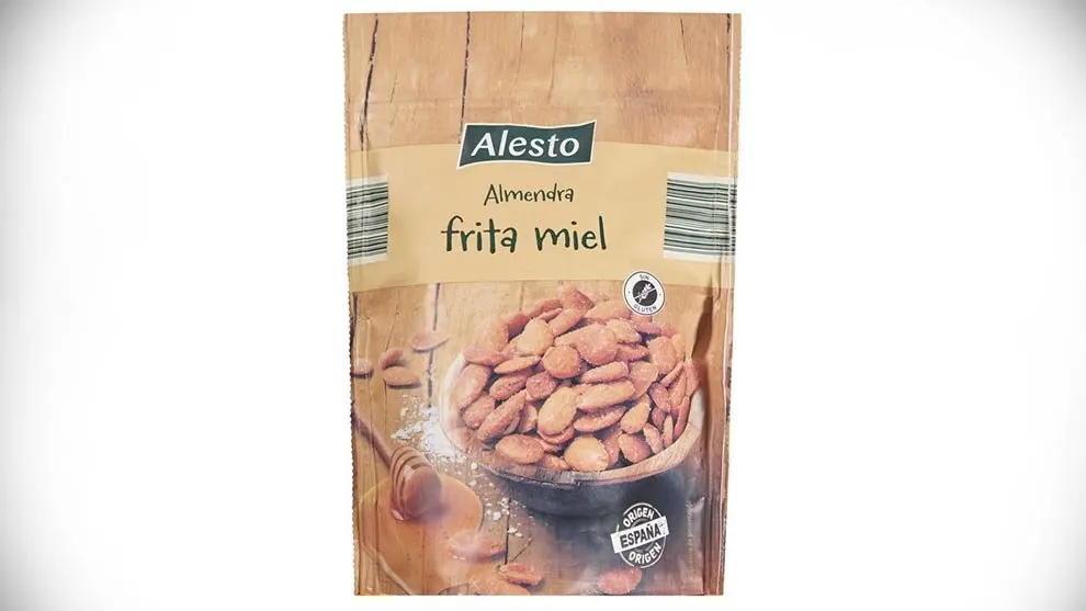 Almendras fritas en miel de la marca Alesto