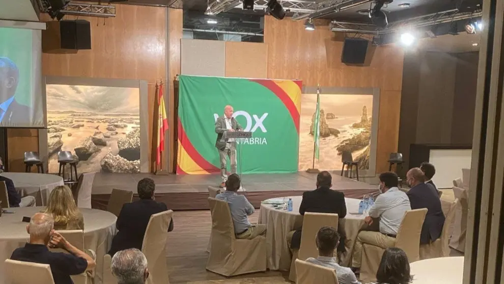 El presidente de Vox en Cantabria, Ricardo Garrudo