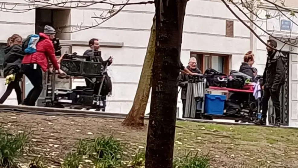 Imagen del rodaje en Santander