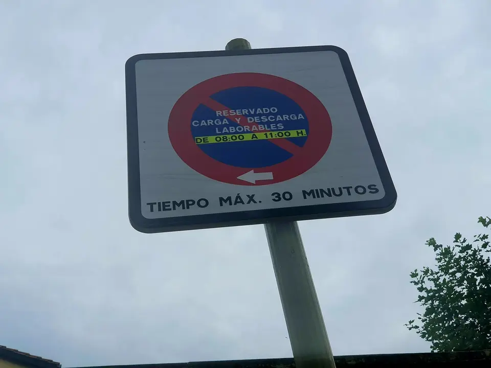 Se&ntilde;al de carga y descarga