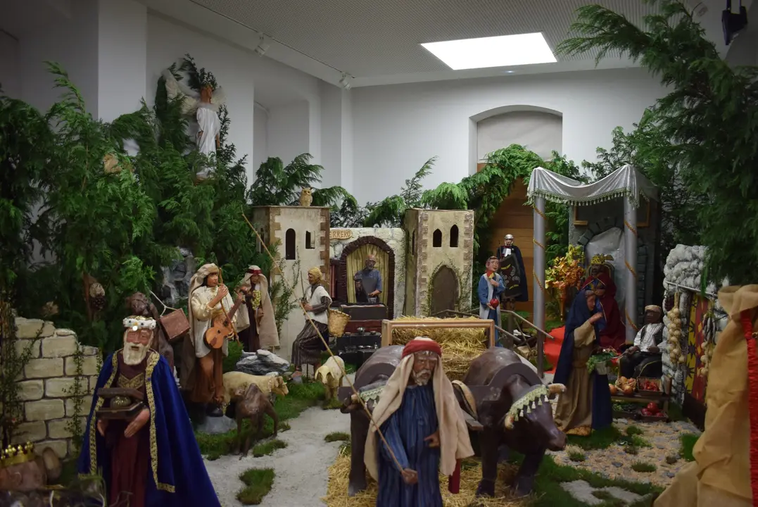 Uno de los belenes de Pi&eacute;lagos