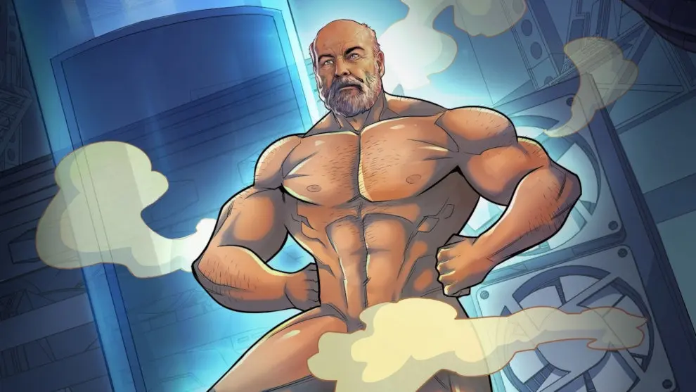 Una de las páginas de 'Sargento Resines', la novela gráfica de David Galán Galindo y Salva Espín protagonizada por Antonio Resines