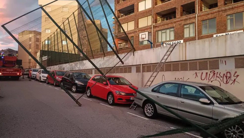 El viento provoca incidentes en el colegio San Martín
