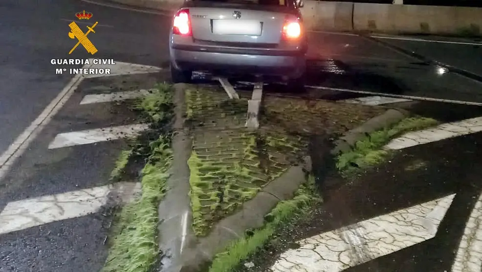 Vehículo tras el siniestro