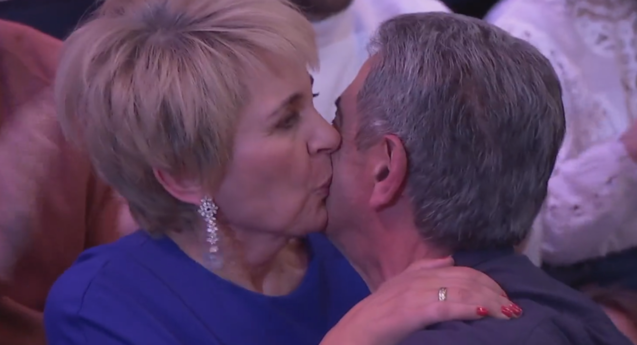 Revilla visita el programa de Antena 3, junto a su mujer Aurora, quienes protagonizaron un bonito momento