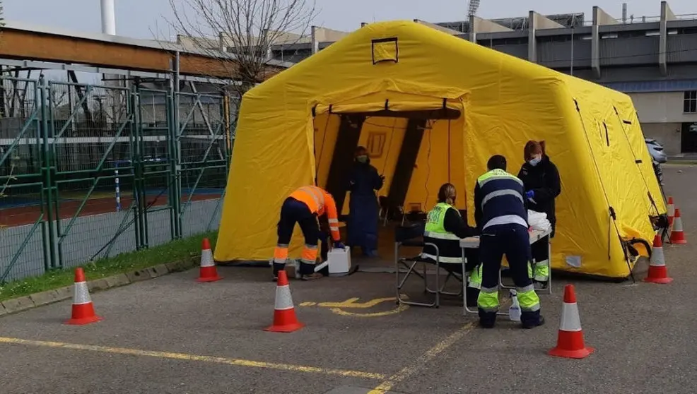 Punto de triaje avanzado para toma de muestras de coronavirus | Foto- Archivo