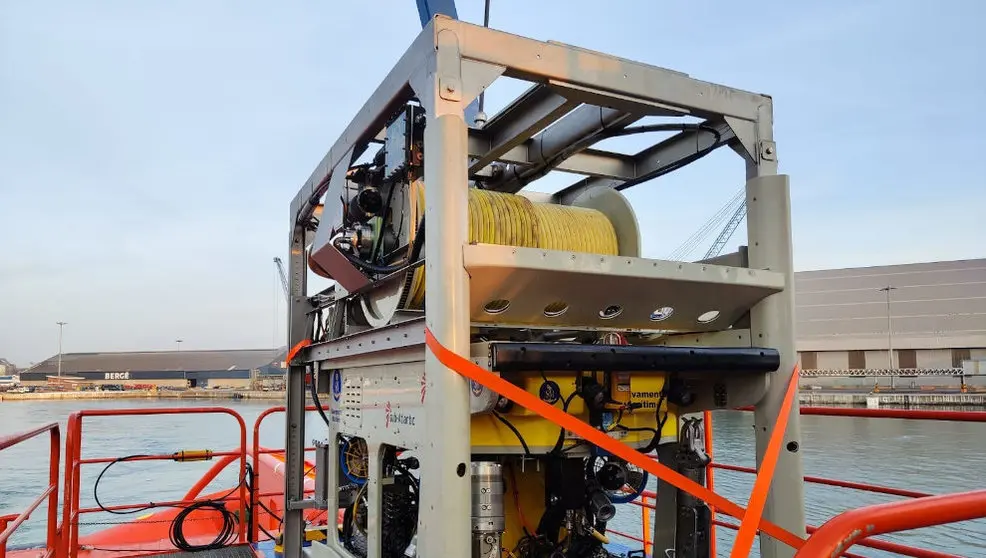 Robot Comanche de Salvamento Marítimo a bordo del buque Don Inda