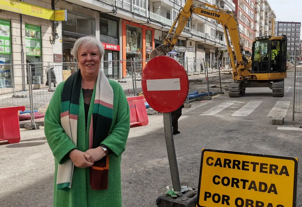 La portavoz de Torrelavega S&iacute;, Blanca Rosa G&oacute;mez Morante, en la calle Juli&aacute;n Ceballos
