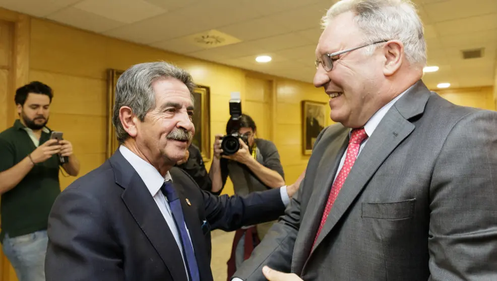 Miguel Ángel Revilla y el presidente de Sidenor, José Antonio Jainaga | Foto- Archivo