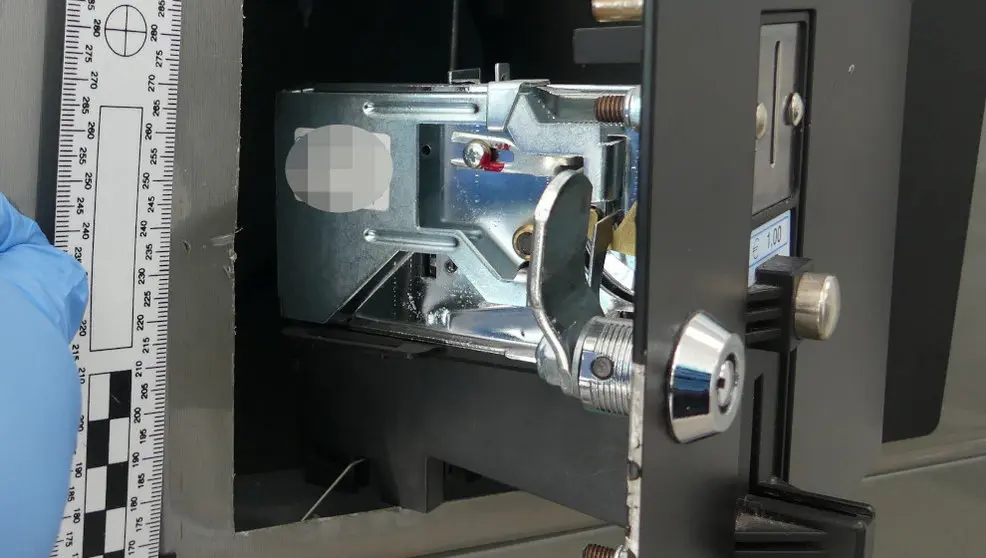 Cajetín forzado de una lavandería