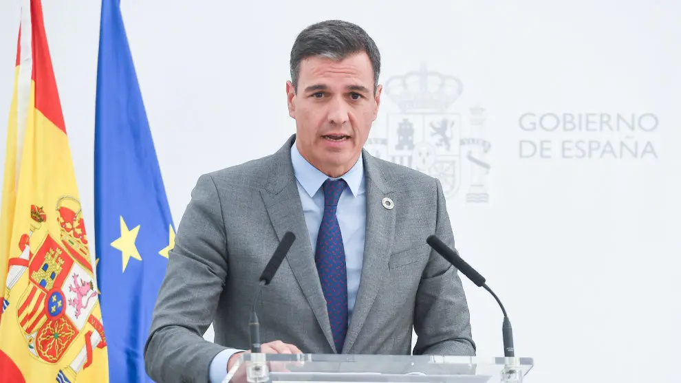 El presidente del Gobierno, Pedro Sánchez