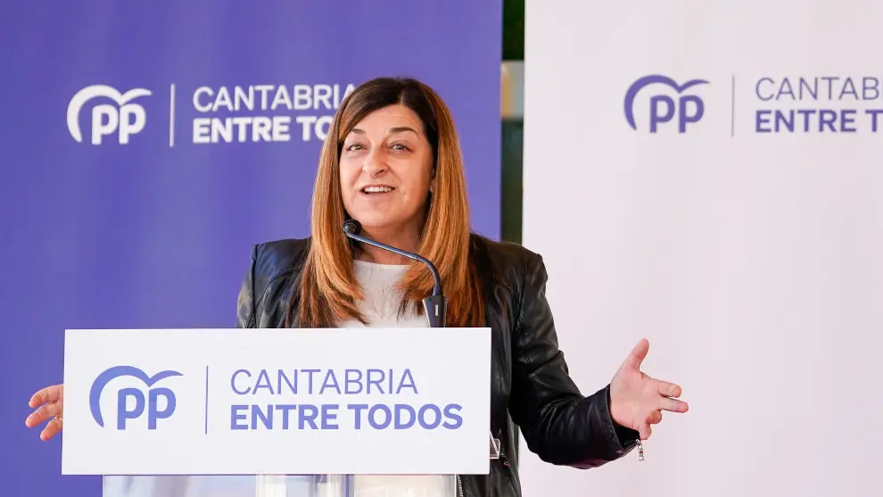 La presidenta del PP en Cantabria, María José Sáenz de Buruaga
