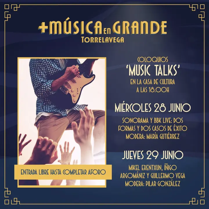 Cartel de 'M&aacute;s M&uacute;sica en Torrelavega'