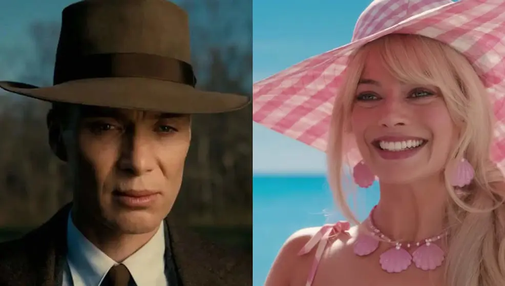 Fotogramas de las pel&iacute;culas 'Oppenheimer' y 'Barbie'