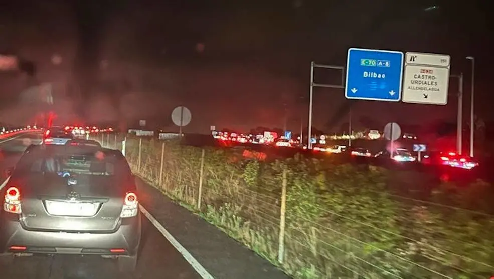 Situaci&oacute;n de las carreteras de Castro por lluvias y tormentas