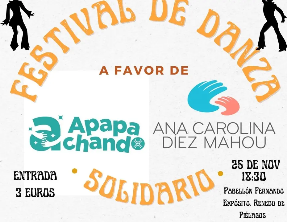 Cartel Festival Solidario de Danza que se celebrar&aacute; el 25 de noviembre en Pi&eacute;lagos