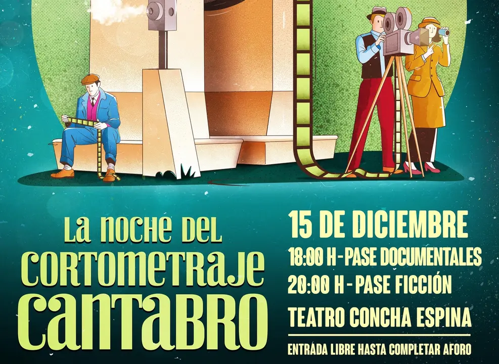 Cartel de 'La Noche del Cortometraje C&aacute;ntabro'