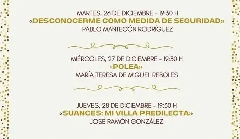 Cartel de la actividad de 'Poes&iacute;a en Navidad'