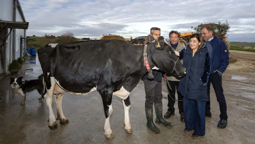 Mar&iacute;a Jos&eacute; S&aacute;enz de Buruaga visita la ganader&iacute;a SAT Cece&ntilde;o