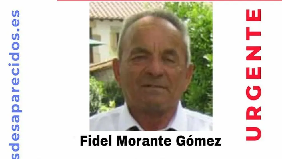 Imagen del hombre de 82 a&ntilde;os desaparecido