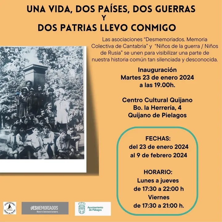 Cartel de la exposici&oacute;n sobre los 'ni&ntilde;os de la guerra'