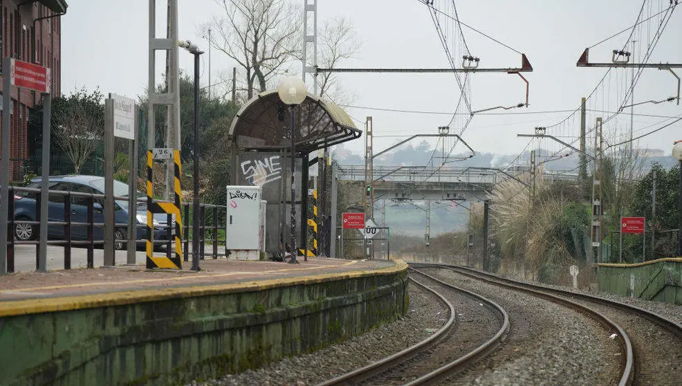 La estaci&oacute;n de tren de Boo de Pi&eacute;lagos, donde ocurrieron los hechos