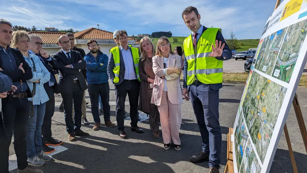 Acto de inicio de las obras del tercer carril entre Polanco y Bezana