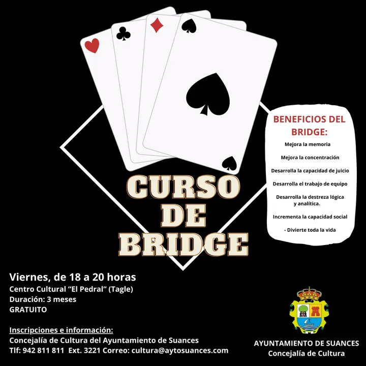 Suances ofrece un taller gratuito de 'bridge'