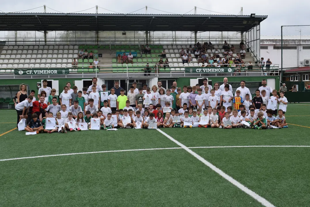 Pi&eacute;lagos clausura en Campus de Verano del Club de F&uacute;tbol Vimenor, en el que han participado 150 ni&ntilde;os. Foto| Archivo