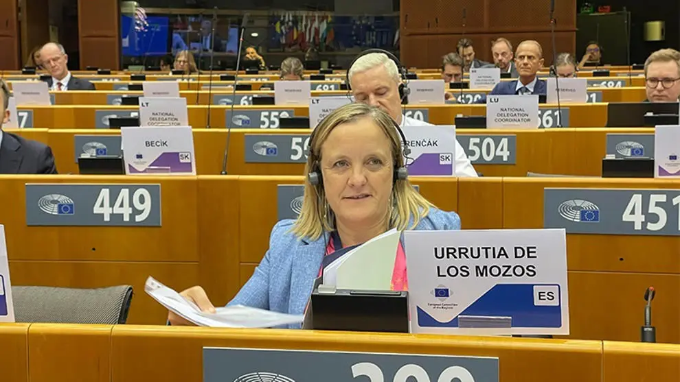 La consejera Isabel Urrutia, en el 160&ordm; Pleno del Comit&eacute; de las Regiones de Europa