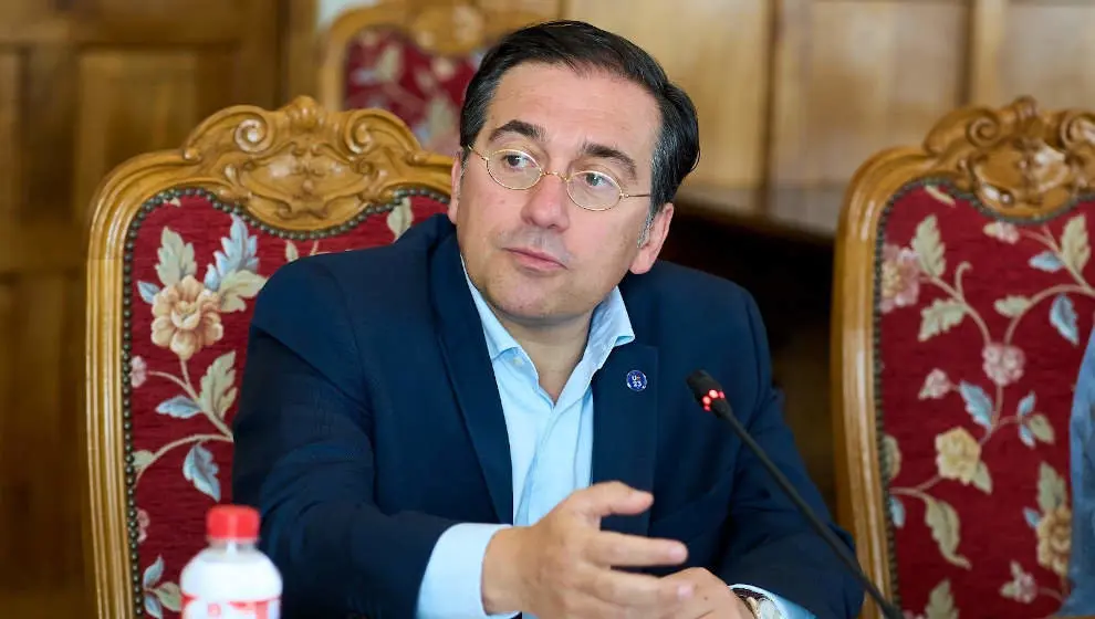 El ministro de Asuntos Exteriores, Uni&oacute;n Europea y Cooperaci&oacute;n, Jos&eacute; Manuel Albares, en la UIMP