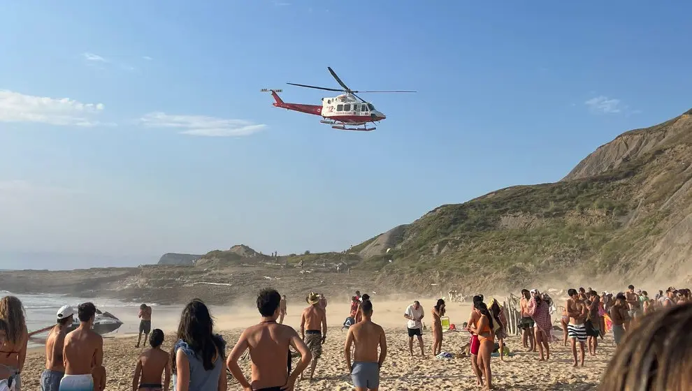 Fotograf&iacute;a de uno de los rescates en Miengo