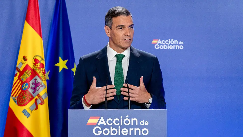 El presidente del Gobierno, Pedro S&aacute;nchez