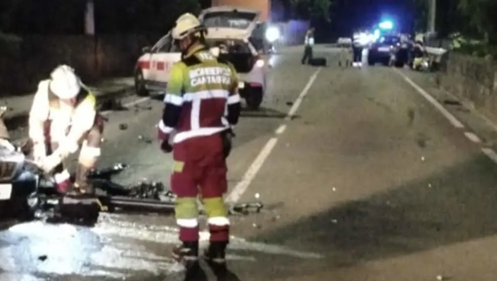 Accidente entre dos veh&iacute;culos