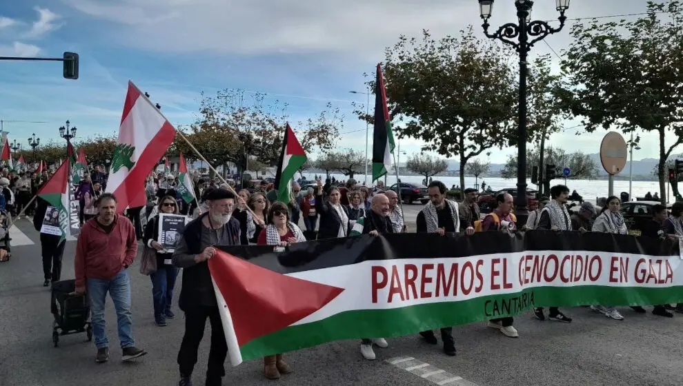 Manifestaci&oacute;n en Santander en solidaridad con Palestina el pasado s&aacute;bado