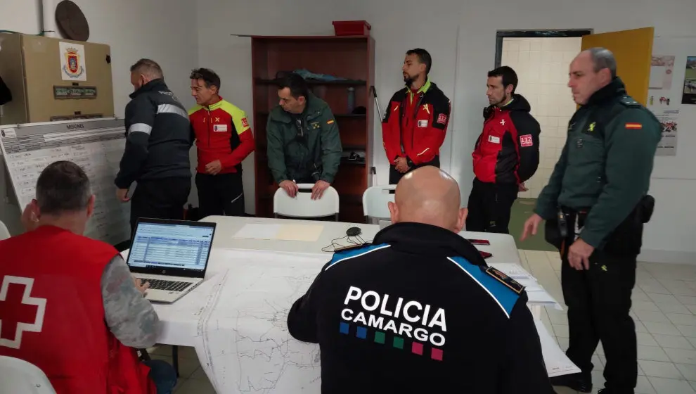 Puesto de mando para la b&uacute;squeda del anciano desparecido en Malia&ntilde;o | Foto- Gobierno de Cantabria