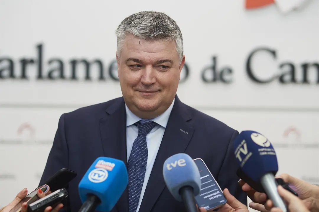 El consejero de Economía, Hacienda y Fondos Europeos del Gobierno de Cantabria, Luis Ángel Agüeros