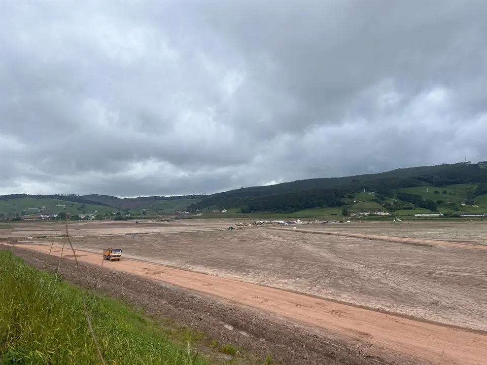 Obras del centro logístico de La Pasiega