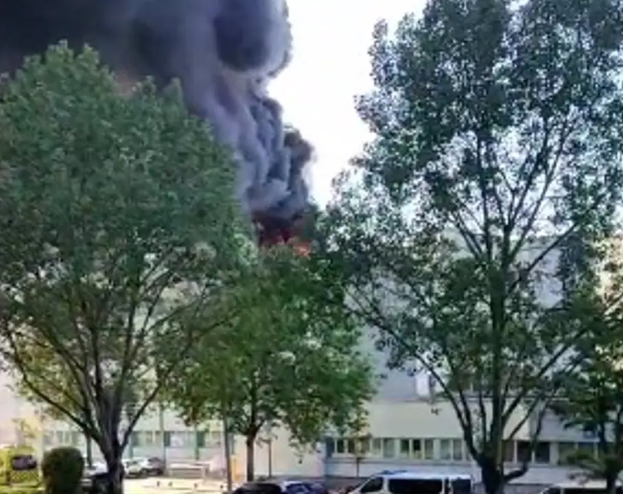 Incendio en la cubierta de la Facultad de Ciencias