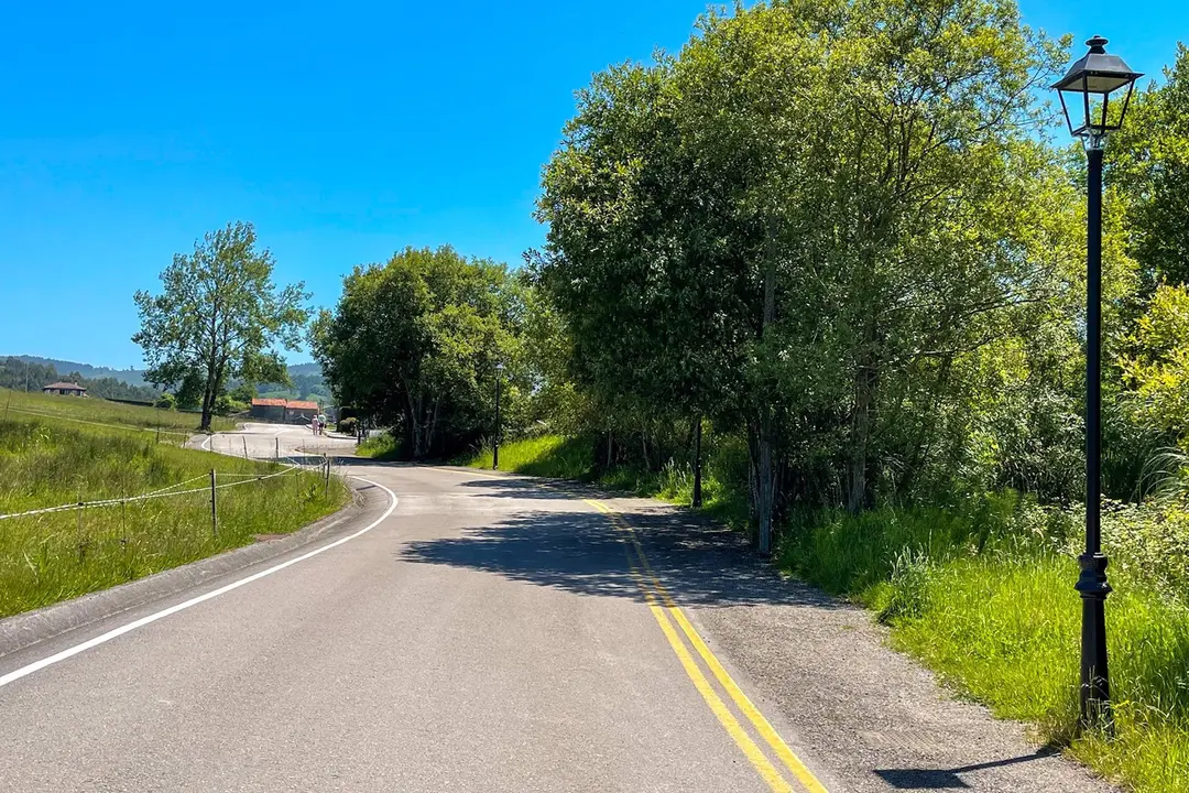 Farolas en el tramo de Regato Callejo donde se ha producido la sustracción del cableado eléctrico