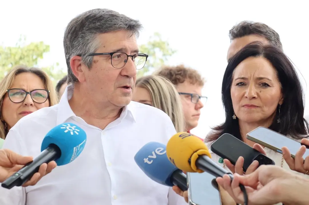 El portavoz del grupo socialista en el Congreso, Patxi López, este domingo en Córdoba 