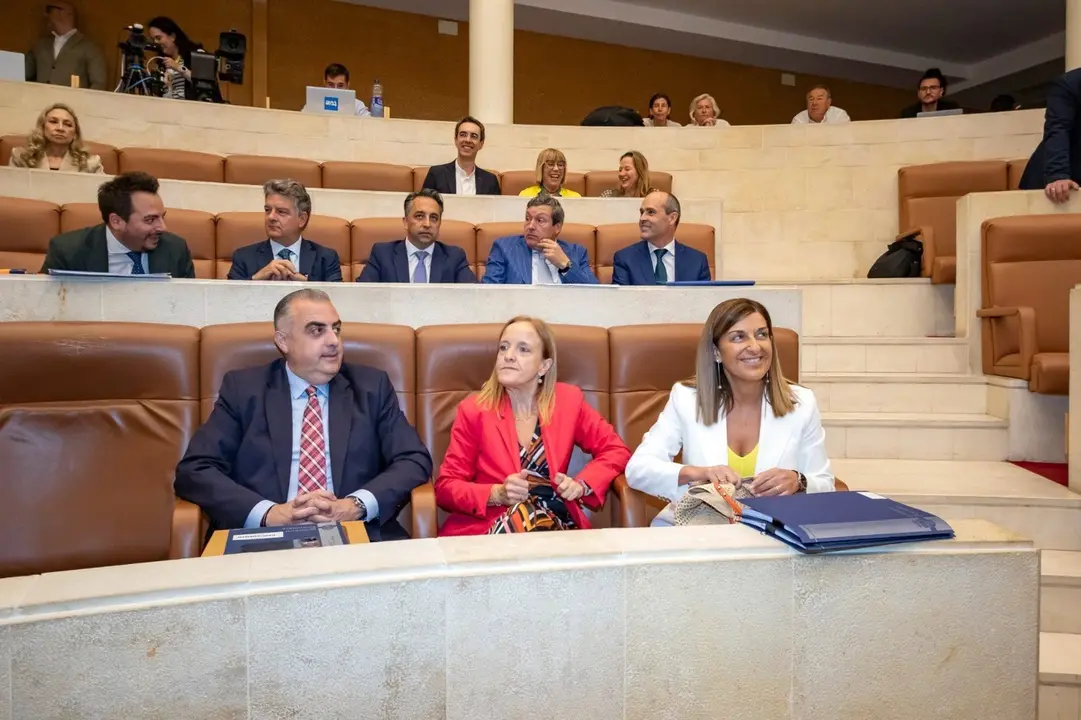 La presidenta, María José Sáenz de Buruaga, en el Debate sobre el Estado de la Región