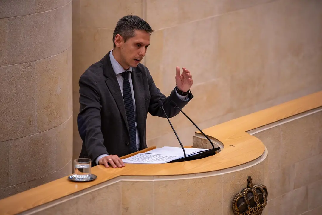 El portavoz socialista, Mario Iglesias