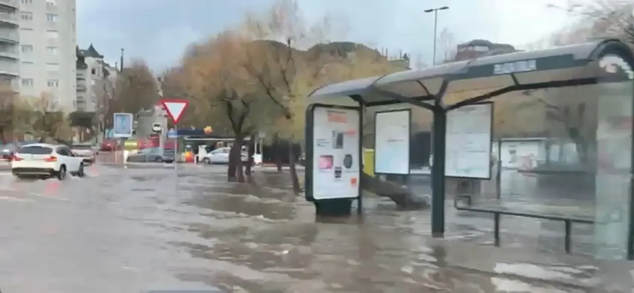 Inundaciones en la Plaza de Italia