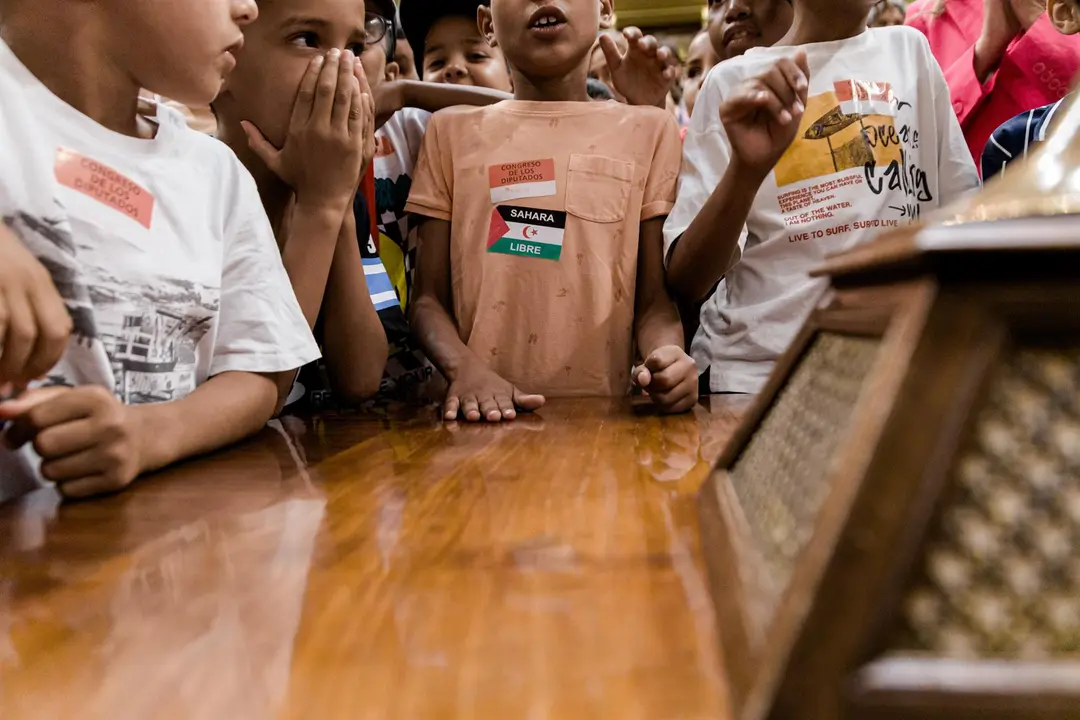 Recepción de niñas y niños saharauis del programa &lsquo;Vacaciones en Paz