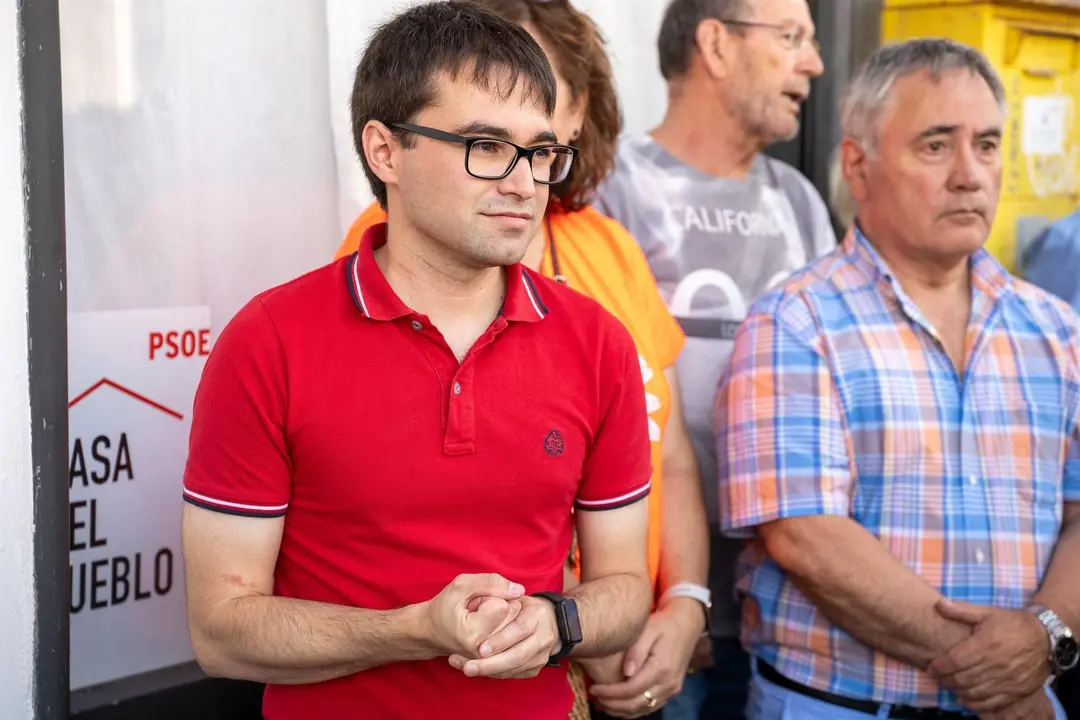 El secretario general del PSOE de Polanco, Rubén García