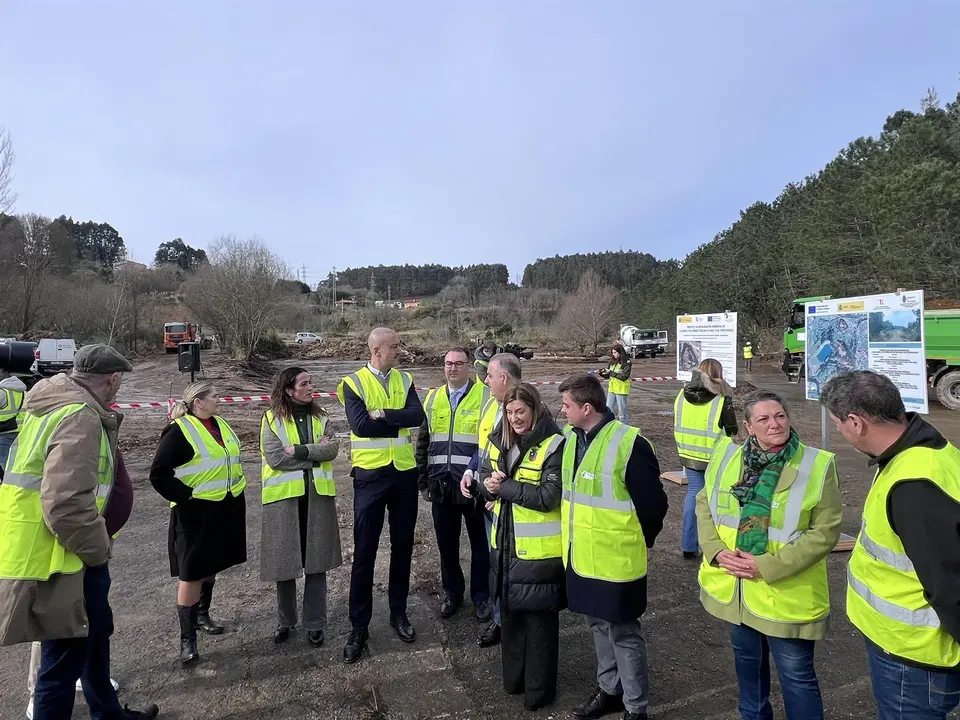 Acto de inicio de las obras de restauración ambiental de los terrenos de la mina de Reocín