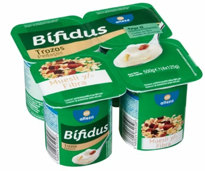 AESAN alerta de presencia de almendra no declarada en el etiquetado de 'Yogur Bífidus Trozos Muesli y Fibra' de alteza